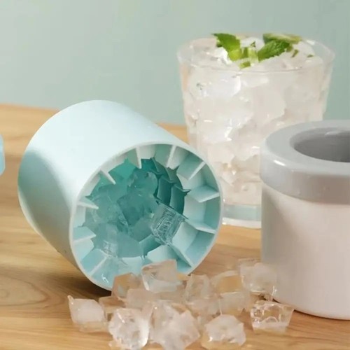 Silicone ice cube mold round - silicone,