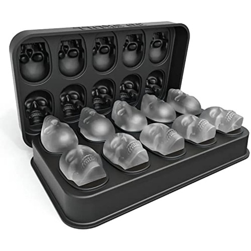 Skull ice cube mold - ice,