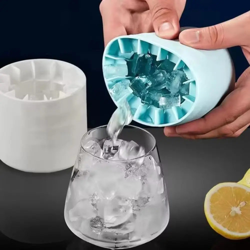 Silicone ice cube mold - mold, round