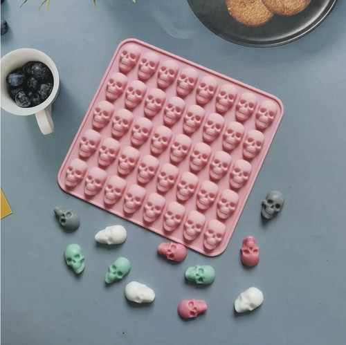 Hole silicone skull mold - hole,