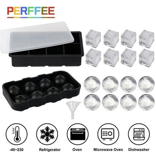 Large silicone ice cube - large, tray