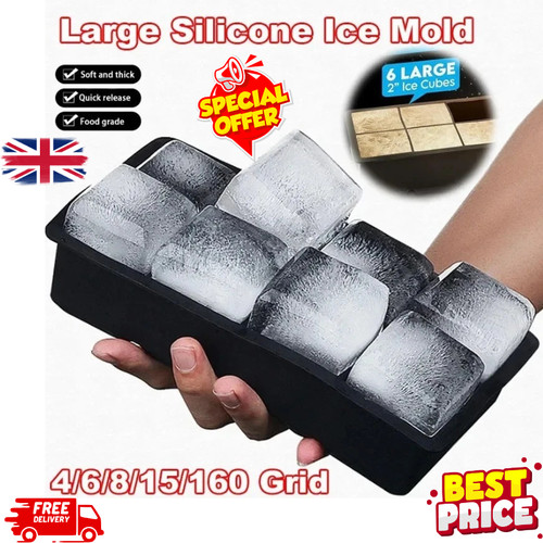 Large silicone ice cube tray - silicone,