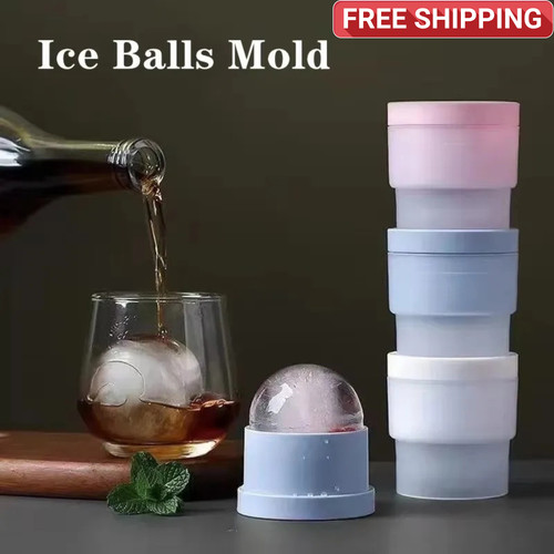 Silicone ice ball maker - maker, round