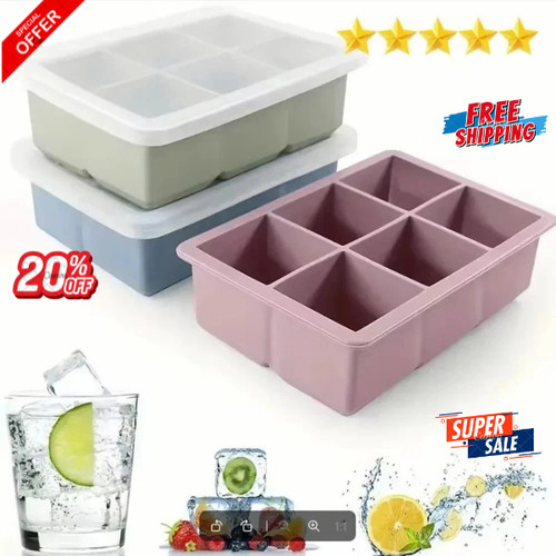Large ice cube tray square - large,