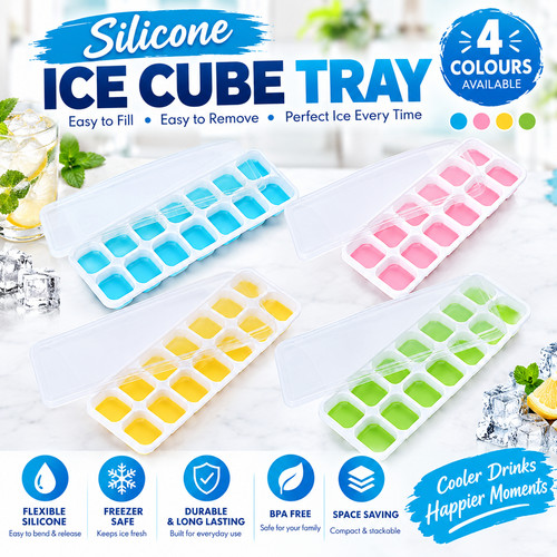 Grid silicone ice - 14, tray
