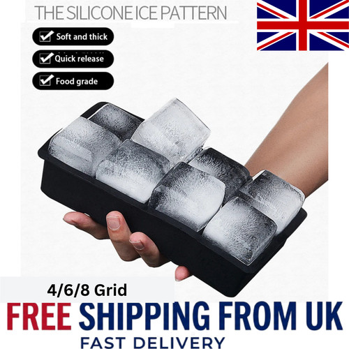 Large silicone ice cube tray - large,